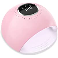 FASHSMILE Lampara LED Uñas- 84W Secador de Uñas Botón Táctil Lampara para Blanquear Incorporada con Pantalla LCD…